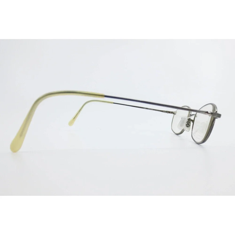 Oliver Peoples OP-557 Oval Eyeglasses Antique Silver Metal Frame Demo Lenses
